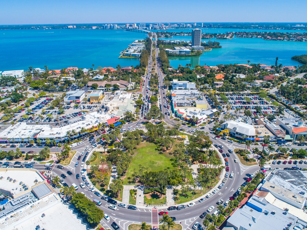 Map of Sarasota Florida region